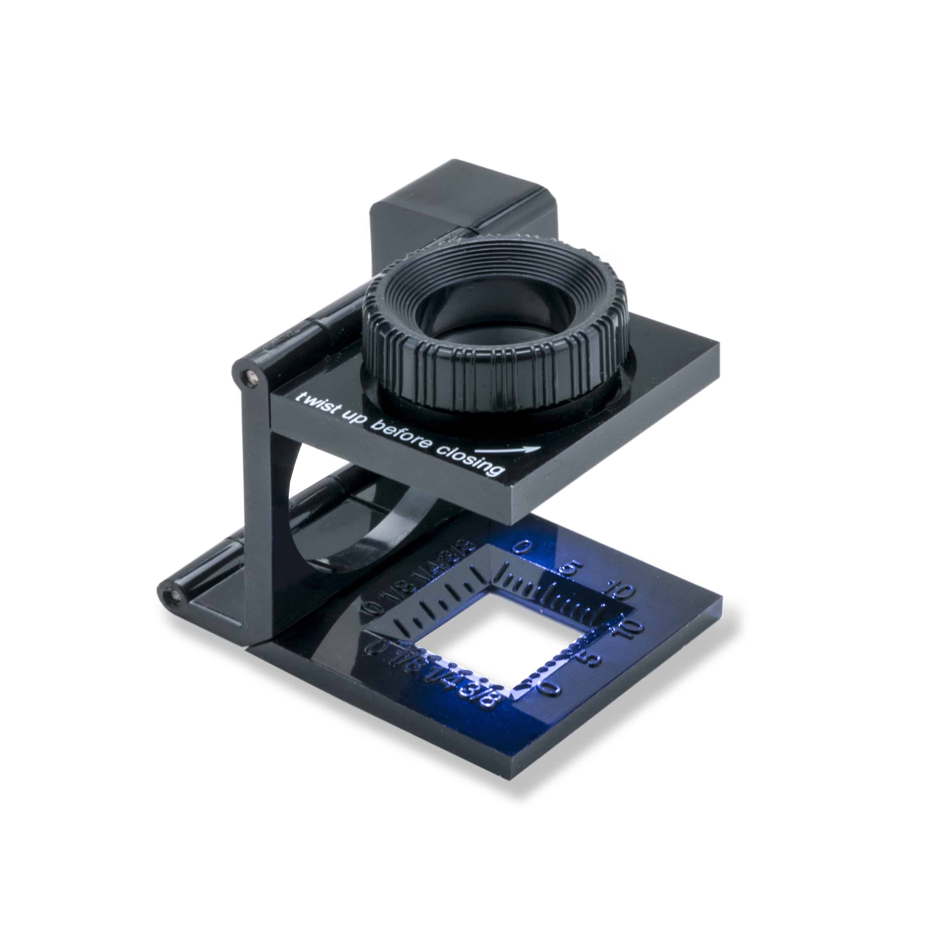 10x Adjustable Focus Folding Linen Tester w/LED