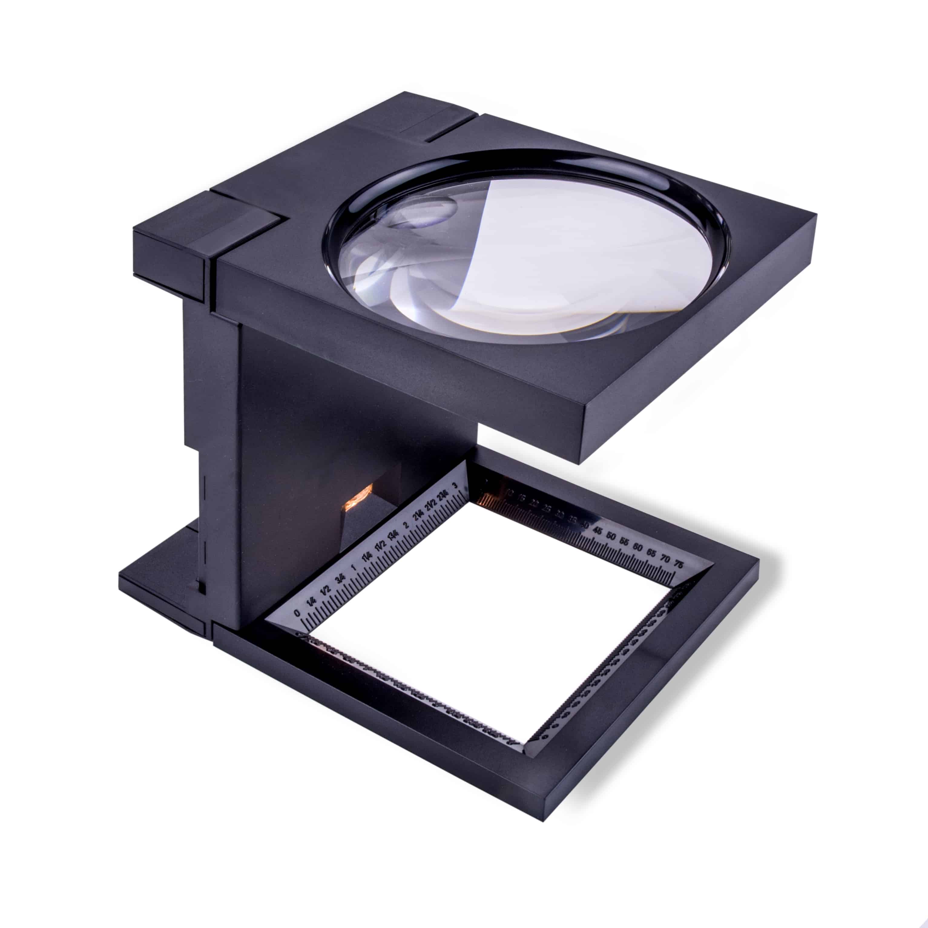 2x/4x LED Folding Linen Tester Magnifier