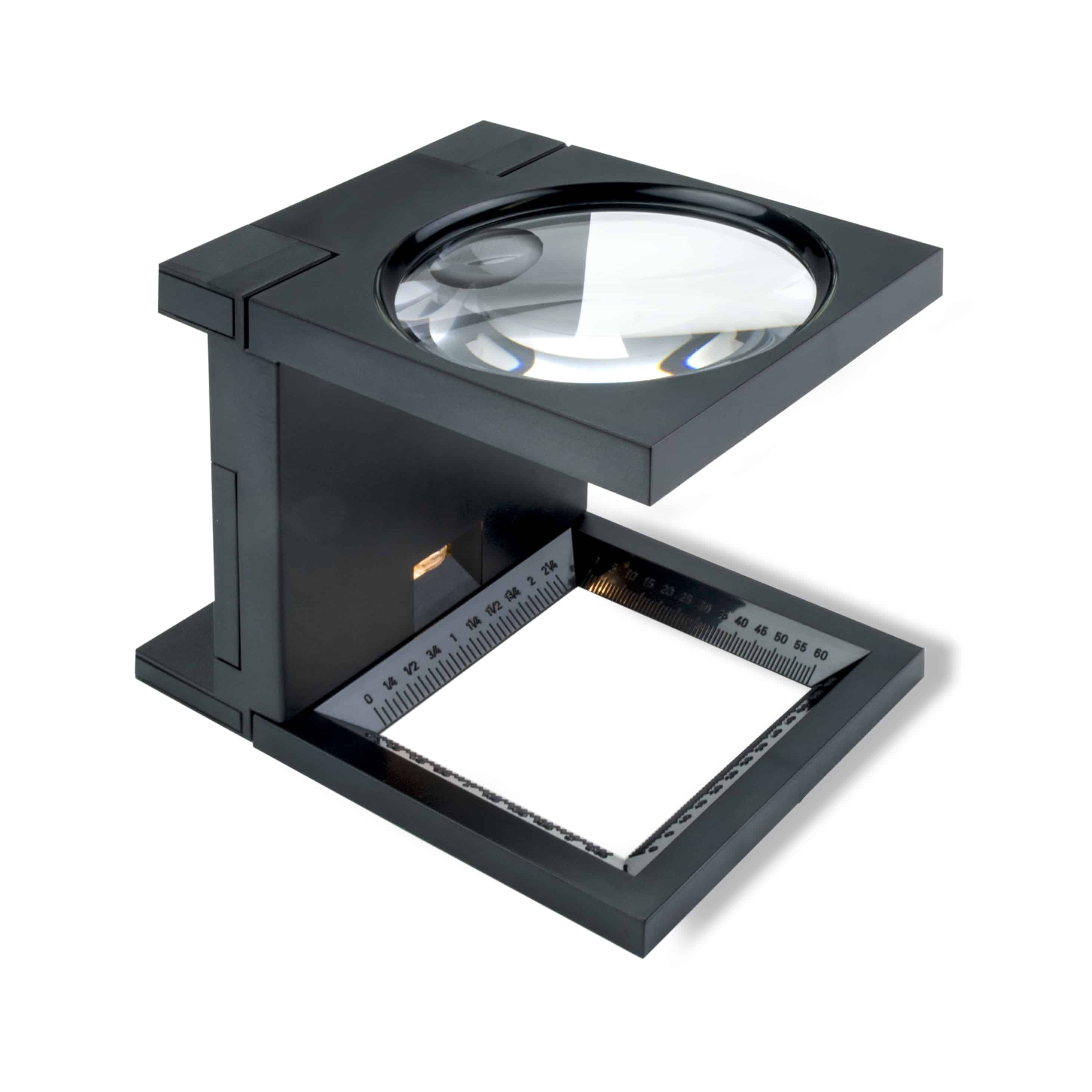 2.5x/4.5x LED Folding Linen Tester Magnifier