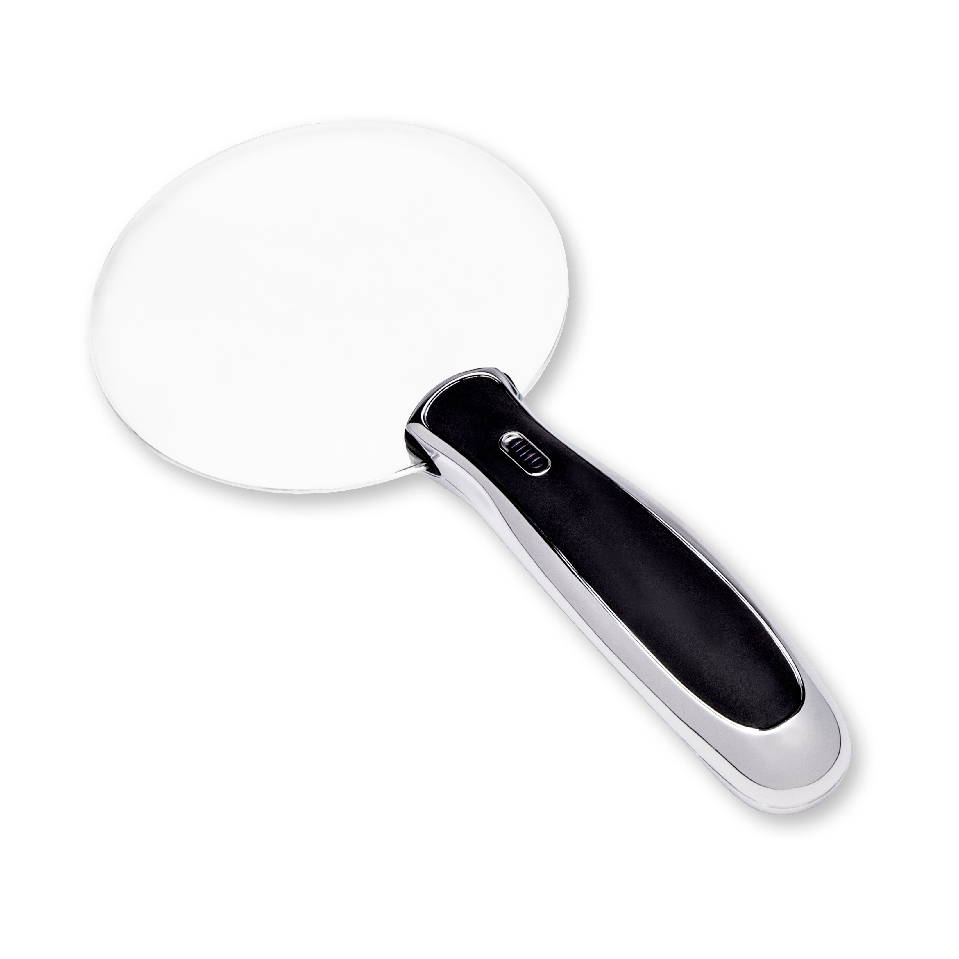 2x Rimless Magnifier w/LED & Metal/Rubber Handle