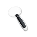 2x Rimless Magnifier w/LED Metal/Rubber Handle