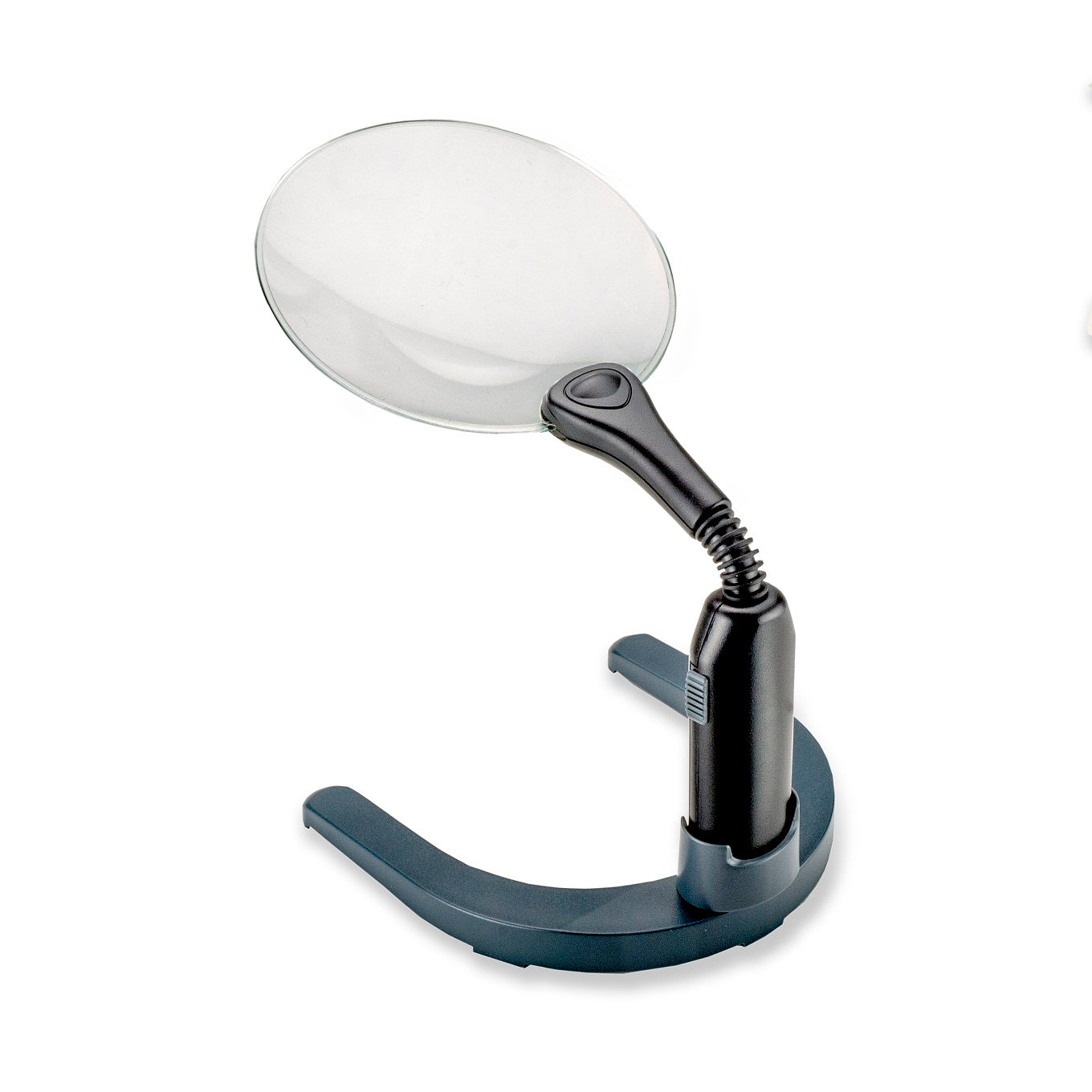 2x 130mm Illuminated Stand Rimless Magnifier